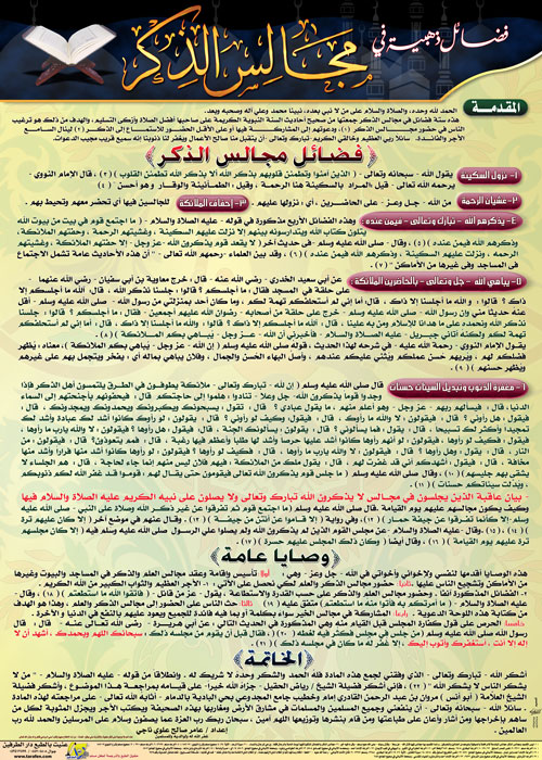 فضائل مجالس الذكر